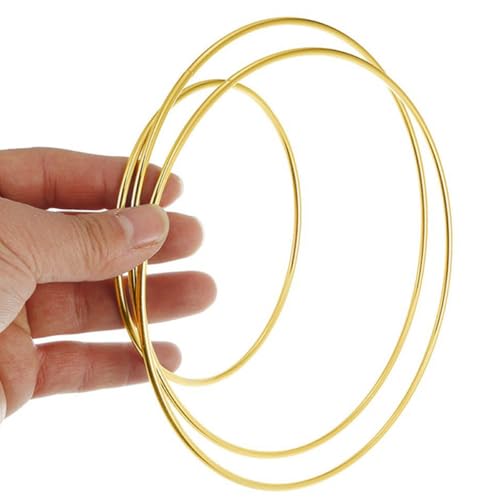 Estructura circular de metal COHEALI para armazón de alambre para manualidad y aros de pared 5