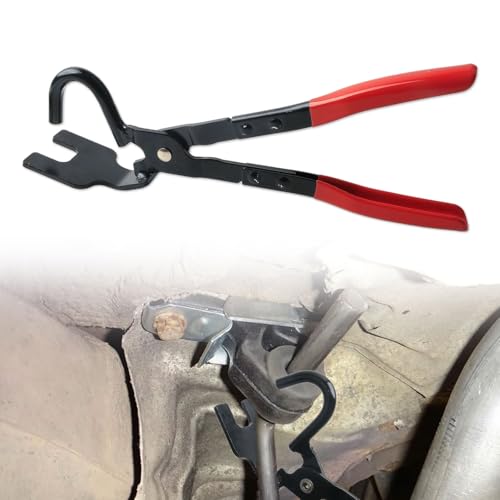Pince de retrait de caoutchouc d'échappement et pince de retrait de pot d'échappement de voiture, outil spécial pour enlever les crochets de silencieux, outil de voiture robuste pour voitures, SUV