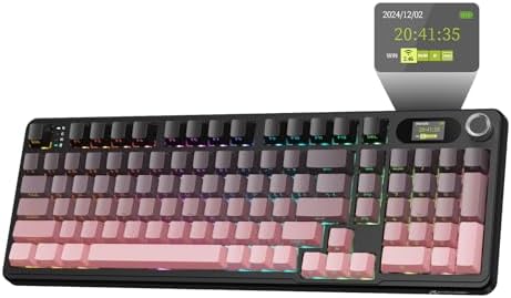 Teclado mecânico sem fio ATTACK SHARK X98PRO, 2,4 GHz/USB-C/BT5.0...