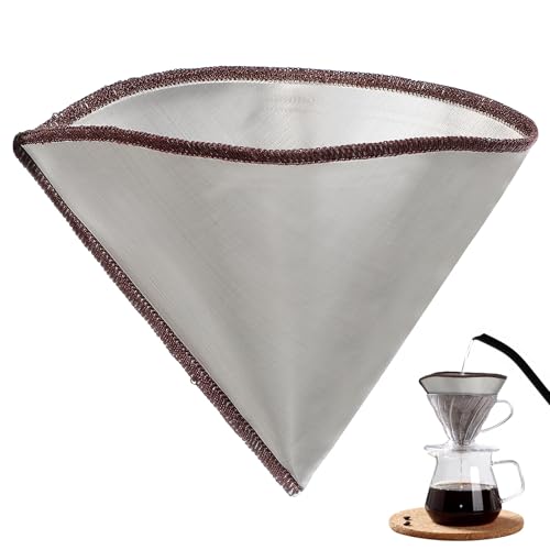 ibasenice Filtro de Malla Fina de Acero Inoxidable 304 para Café Expreso Reutilizable Alta Eficiencia de Filtración para Bares y Restaurantes 1-4 Tazas