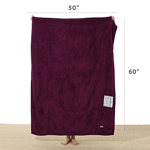 Sunbeam Royal Luxe Cabernet Heated Personal Throw / Blanket, Cozy-Warm, Adjustable Heat Settings #TOP6