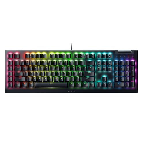 Razer BlackWidow V4 X (Switches Jaunes) - Clavier Gaming mécanique avec Chroma RGB (6 Touches macros dédiées, Touches ABS à Double Injection) QWERTY...