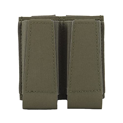 WarmHeartting Taktische offene MOLLE-Doppelmagazintasche, 9 mm Mag-Beutel, Holster, Mag-Träger, Jagdausrüstungshalter