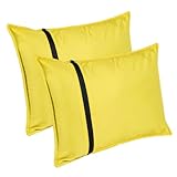 Elan Quest Stuffable Camping Pillow Stuff Sack (Small, Yellow, 2-Pack) - 10 x 14 - for Hiking, Backpacking and Travel Bring Your Own Stuffing