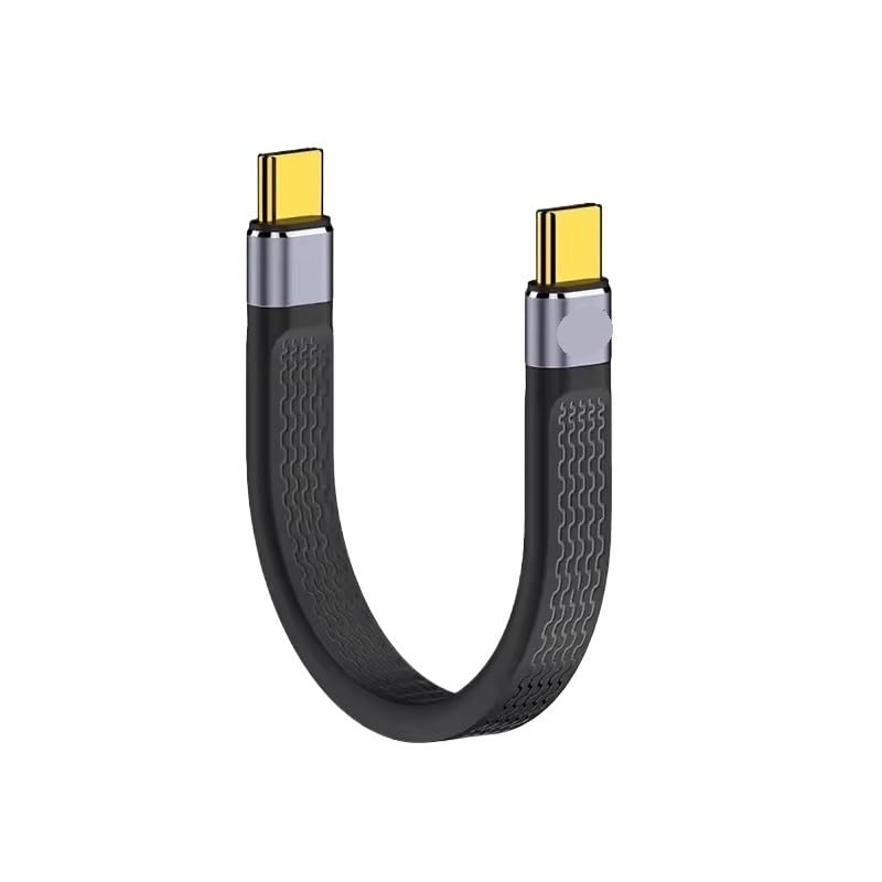 240W USB 4.0 Gen3 40Gbps FPC Cavo PD3.1 Tipo C Ricarica Rapida * / ing Cavo USB C a Tipo C Cavo Dati (nero)