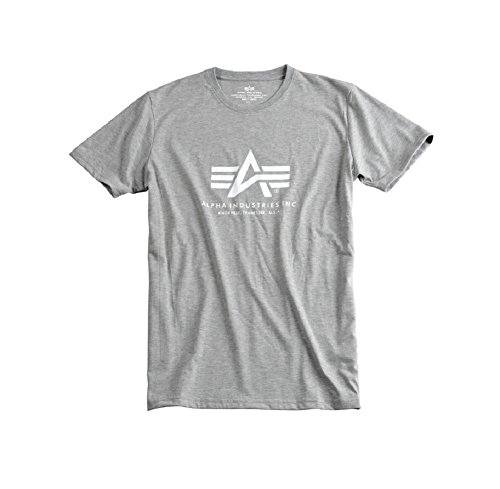 Preisvergleich Produktbild Alpha Industries Basic Logo T-Shirt Logo Shirt, Grey / Black, XXL