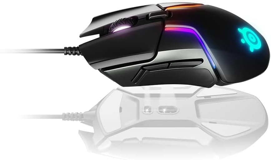 SteelSeries Rival 600 - Gaming Mouse - 12,000 CPI TrueMove3+ Dual Optical Sensor - 0.05 Lift-Off Distance - Weight System,Black