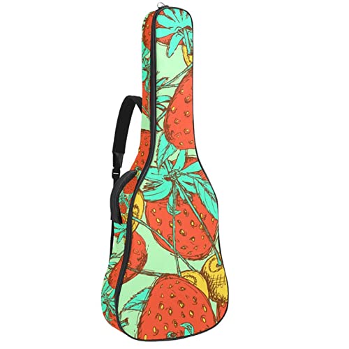 Sac à dos guitare acoustique épais contre les chocs et la pluie avec poches de rangement