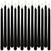YIHANG Black Taper Candles - Set of 14 Dripless Candles - 10 inch Tall, 3/4 inch Thick - 7.5 Hour Clean Burning