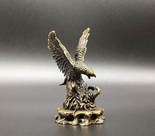 Petite statue d'aigle et serpents KELIEQA pour sublimer votre étagère de salon