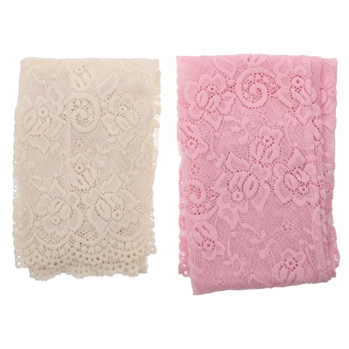 Kichvoe Mangas Largas Elásticas para Brazos Mujer Protección Solar Uv, Cubrebrazos de Encaje Rosa y Color Piel, Adecuado para Conducción y Deportes al Aire Libre