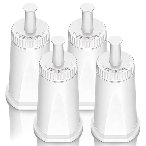 Water Filter for Breville Espresso Machine Barista Touch Espresso Machine BES880, Barista Pro BES878, Oracle Touch BES990, Oracle BES980 & Dual Boiler BES920 Bambino ClaroSwiss, #BES008WHT0NUC1,4 Pack