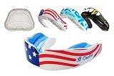 COOLLO SPORTS Boil and Bite Mouth Guard (Youth & Adult) DA Custom Fit Sport Mouthpiece for Football,