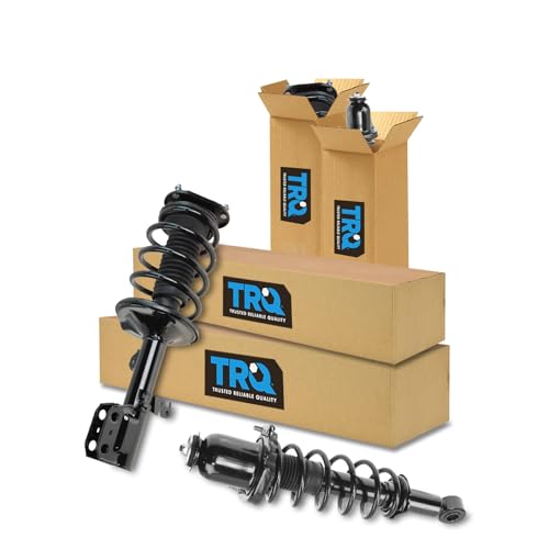 Image of TRQ Front and Rear Strut & Coil Spring Assembly Set Driver & Passenger Sides Compatible with 03-08 Pontiac Vibe Toyota Matrix