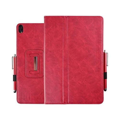 shuangju Case Funda para tablet Google Nexus 9 de 22.6 cm, piel sintética de alta calidad, cierre magnético, para Google Nexus 9 de 8.9 pulgadas (rojo)