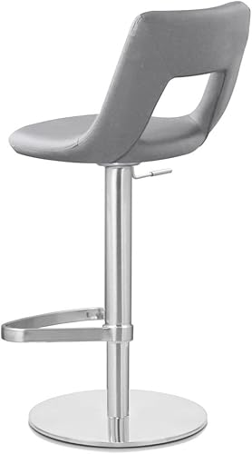 Miniatura 10 de Zuri Muebles Slate Jazz Taburete de bar de altura ajustable con base plana redonda
