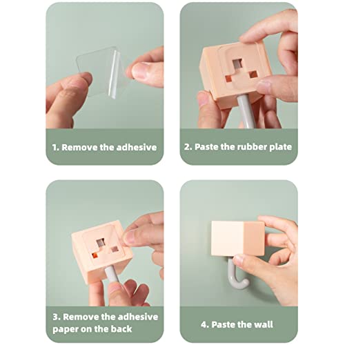 5Pcs Creative Adhesive Coat Hook, Cute Cat Key Holder Hook, Cute Pet Key Hooks Without Drilling Wall Hanging Decorations Hanger Holder For Coat, Scarf, Hat, Towel, Key, Backpacks, Bags #TOP2