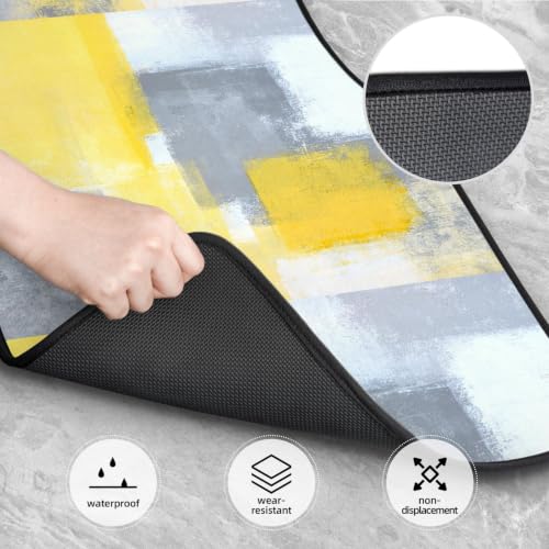 Alfombrillas antideslizantes para coche de neopreno impermeable con diseño abstracto gris 4