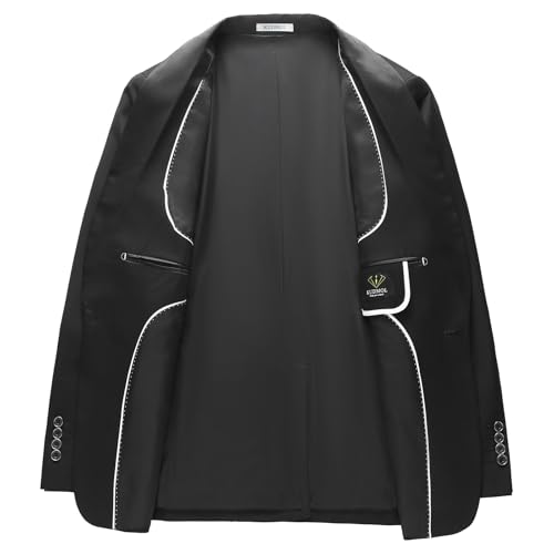 Men's 3 Piece Tuxedo Suit for Men One Button Jacket Suits Slim Fit for Wedding Prom Blazer Vest Pants2