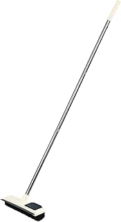 Generic Floor Brush Scrubber Groove Cleaning Brush Deck Rug Grout Brush Mops for Floor Cleaning Floor Mop Floor Scrub Brush Scrub Brush with Long Handle White Household Plastic Shoe Brush