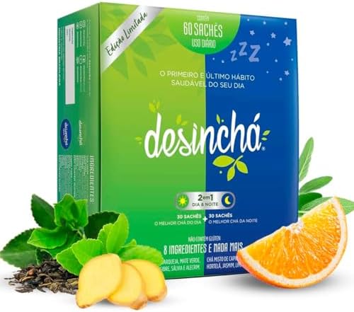Cha Desinchá Misto Dia e Noite Original 60 Sachês