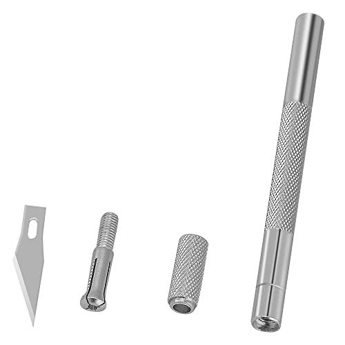 Color You Professional Stainless Steel Precision Knife Hobby Knife Razor Tool With 5 Spare Blades For Phone Pc Tablet Drone Repair Diy Art Work Cutting Caving Knife Sculpture, Etc. #TOP1