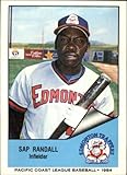 1984 Cramer PCL Baseball #101 Sap Randall Edmonton Trappers Official Pacific Coast League Trading Card (Stock Photo Shown, Near Mint Condition)