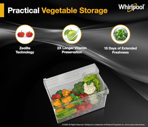 Image of Whirlpool 327 L 3 Star Convertible Frost Free inverter Double Door Refrigerator (IF INV 375 ILLUSIA STEEL(3S) CONV-Y, 2026 Model)