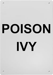 Poison Ivy Sign, 8.5 x 11 in" OSHA Compliant Trail Sign, Weatherproof Plastic, UV resistant & Easy-to-Read Signage
