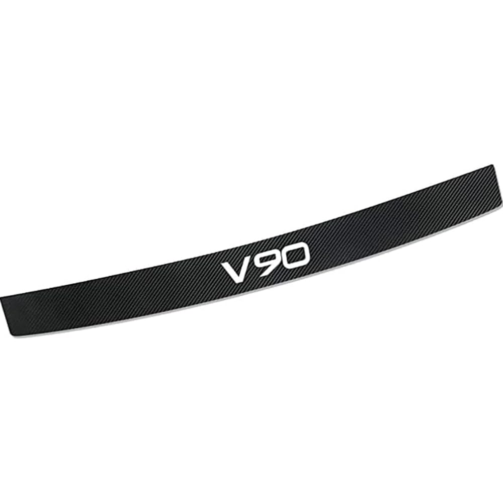 Protection de seuil de coffre pour Volvo V90 en fibre de carbone HOUKIG