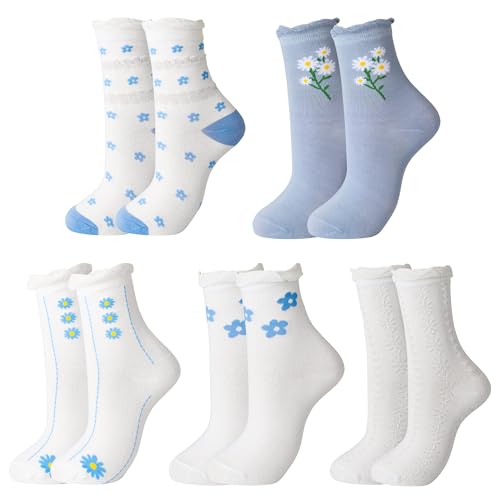 Image of Pure Young Multicolor Style Cotton Socks 5 Pack