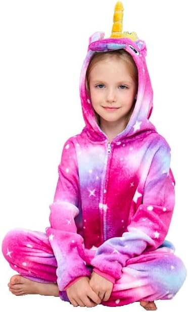 NewCute Kids Unicorn Onesie Animal Pajamas Halloween Cosplay Costume Sleepwear Gift for Girls and Boys. - Image 8