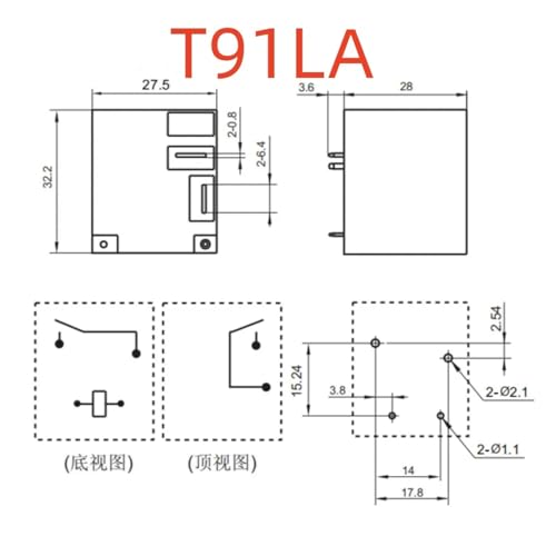 Relé JTN1aS-TMP-F-DC24V de 30A con alta resistencia térmica para circuitos 2