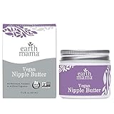 Vegan Nipple Butter Breastfeeding Cream by Earth Mama | Lanolin-free 2-Ounce
