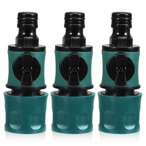 3 Pcs Water Hose Switch Quick Connector Garden Hose Connector in Lines Quick Release GardenHose Shut Off Valve Water Hoses Fittings Hosepipe Connectors Gardena Hoses Connectors & Accessories