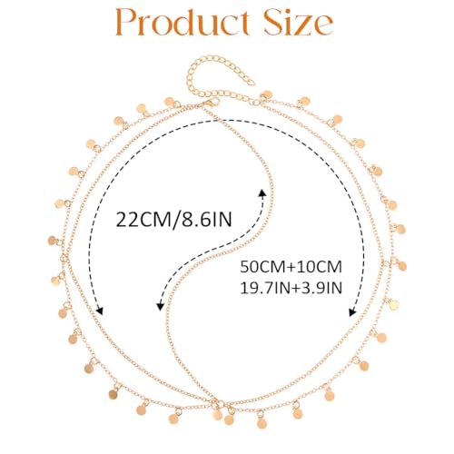 Gortin Sequins Boho Head Chain Jewelry Wedding Gold Headpiece Bohemian Headbands Halloween Costume A