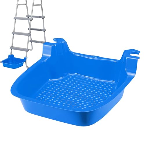 Pool Foot Bat, Anti-Slip Textured Pool Foot Sink, Foot Bath for Pool Ladder,Installed on Pool Ladder, Poolside Soaking Basin, Foot Wash Tray for Pools, Spas Wash Feet Sand Dirt Before Enter