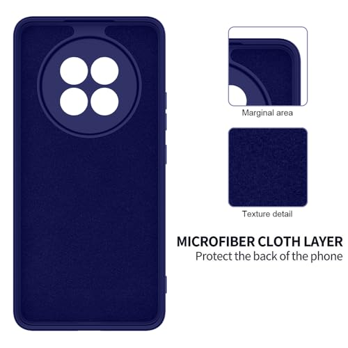 Image of amazon basics Mobile Cover for Oppo F31 Pro Plus 5G | Full Camera Protection | Premium Liquid Silicon Case | Flexible Bumper Case for Oppo F31 Pro Plus 5G (Dark Blue)
