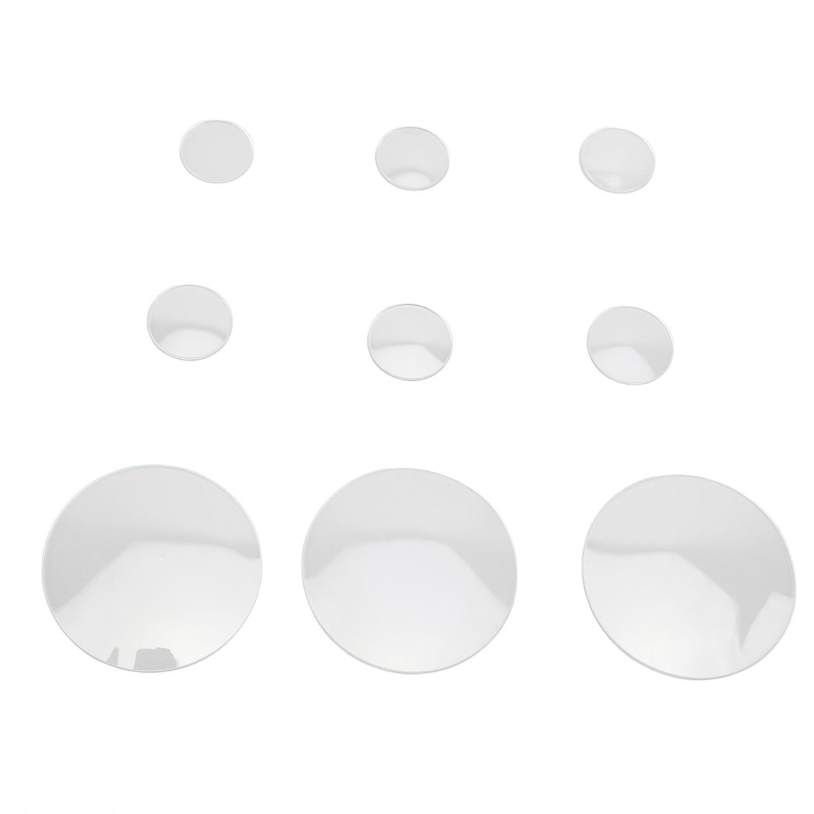 Fabater Lente in Vetro per Orologio a Doppia Cupola, 59 Parti di Ricambio in Cristallo Minerale da 16-45 Mm, Specchio per Orologio Rotondo Trasparente con Custodia per Riparazione Orologiaio Fai-da-te