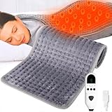 Almohadilla Eléctrica Térmica,Calentamiento rápido Mejorado, Compresa Caliente Electrica para Aliviar Dolores de...