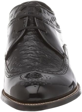 STACY ADAMS mens Dayton Ostrich oxfords shoes, Black - 375, 9 US | Image 1