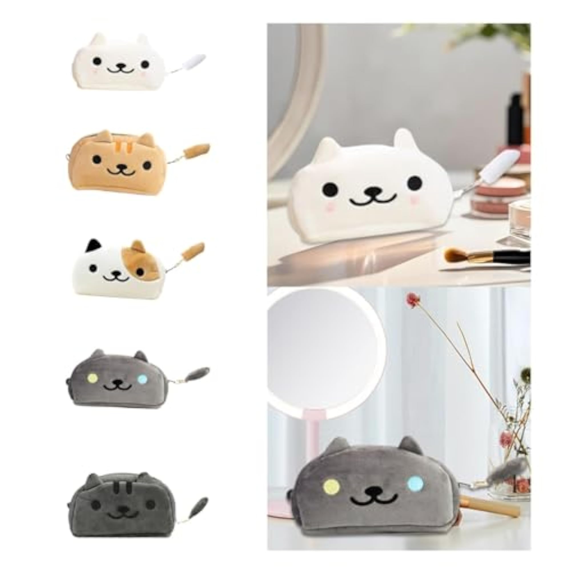 Cute Plush Pencil Case Desk Organizer