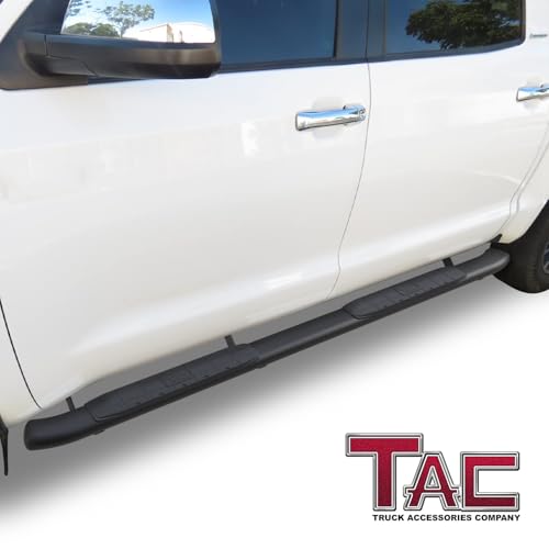 Estribos laterales 4.25" negros para Tundra CrewMax miniatura 2