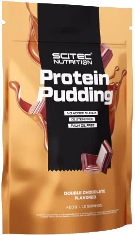 Scitec Nutrition Protein Pudding - Leckeres, proteinreiches Dessert - Glutenfrei - Palmölfrei - Perfekter Snack oder Genuss nach der Mahlzeit, 400g, Doppelschokolade