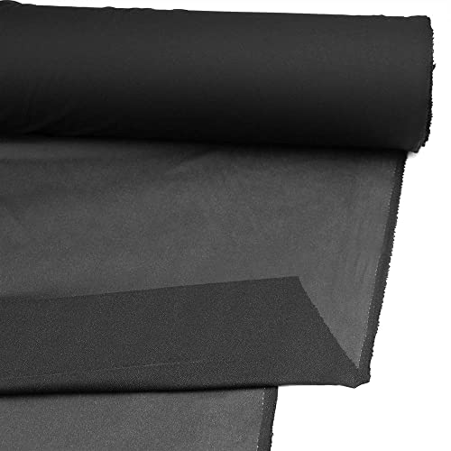 FF-460 Lightweight Woven Fusible Interlining Fabric, Black, Sold by The Yard, 59
