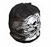 Hot Leathers Assassin Gangster Skull HD Sub Cap Beanie Knit Black White Grey Khc1017