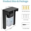 Doorbell Rain Cover and Transparent Plastic Doorbell Rain Cover Compatible with Blink Google Nest Arlo Eufy Kasa Video Doorbells