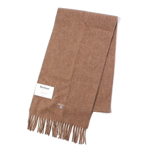 [Barbour] [バブアー] プレーン ラムウール スカーフ USC0008 マフラー メンズ レディース (02.ライトブラウン) [並行輸入品]