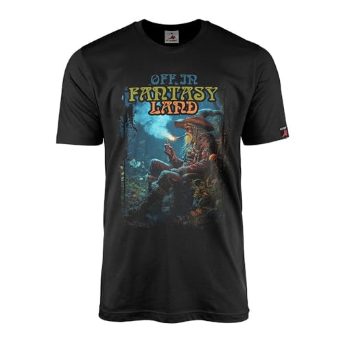 T-shirt psychédélique sorciers vêtement druide imprimé forêt mystique gothique