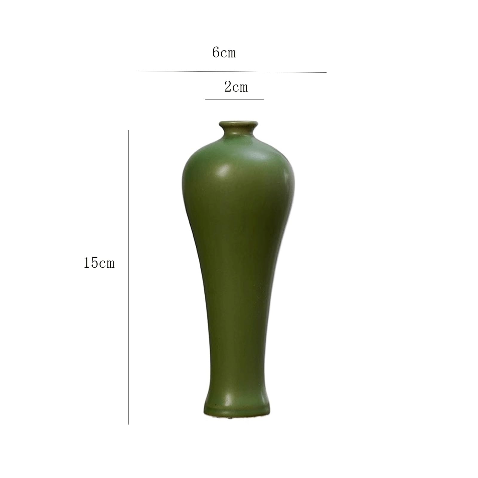 Vaso in vetro, Vaso da fiori decorativo in ceramica | Scenario di utilizzo: tavolo, libreria, soggiorno, mensola del caminetto, sala da pranzo